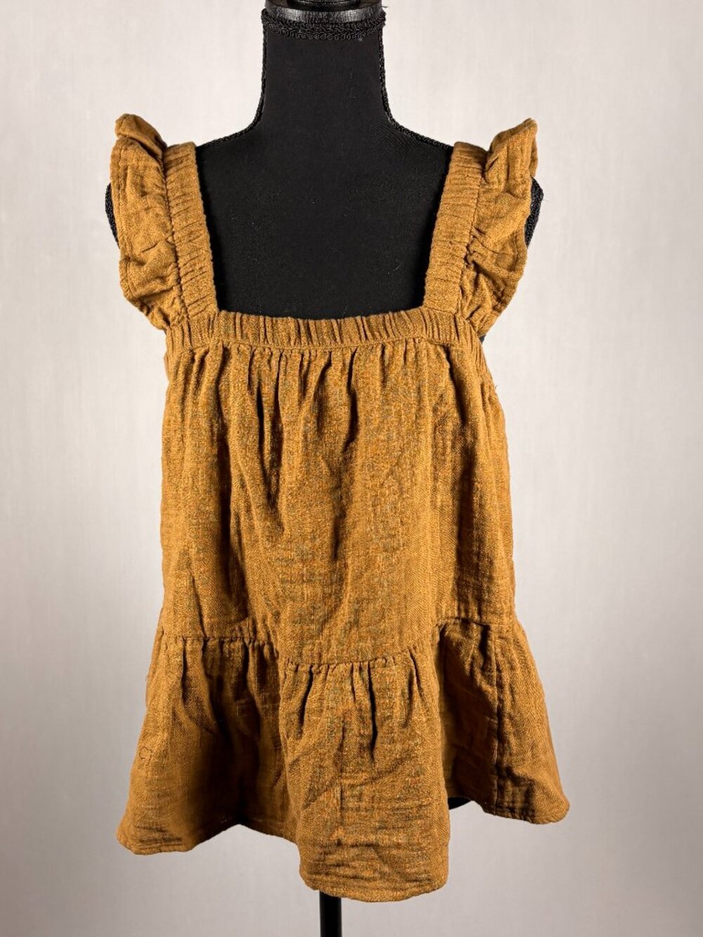 SO Goods for Life | Boho Sleeveless Blouse | L | Burnt Orange | NWT